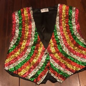 Vintage Rainbow Vest